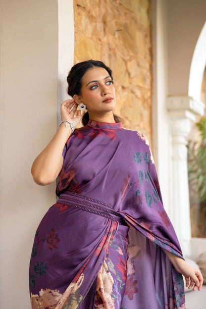 Meher collar pallu saree