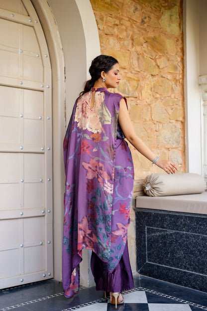 Meher collar pallu saree