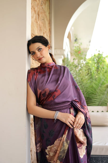 Meher collar pallu saree