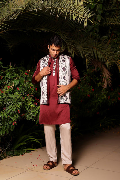 Bela kurta set paired with a jacket