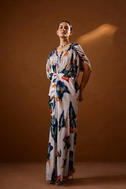 Pardesi Kaftan gown with hand embellishment