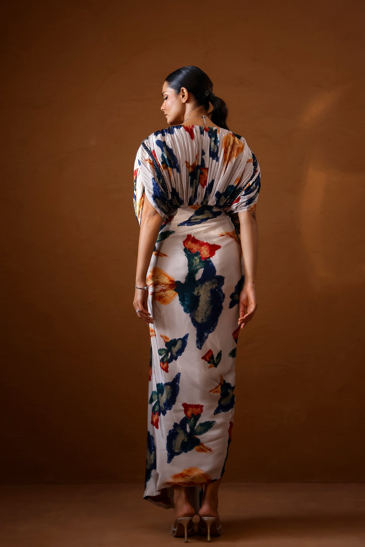 Pardesi Kaftan gown with hand embellishment