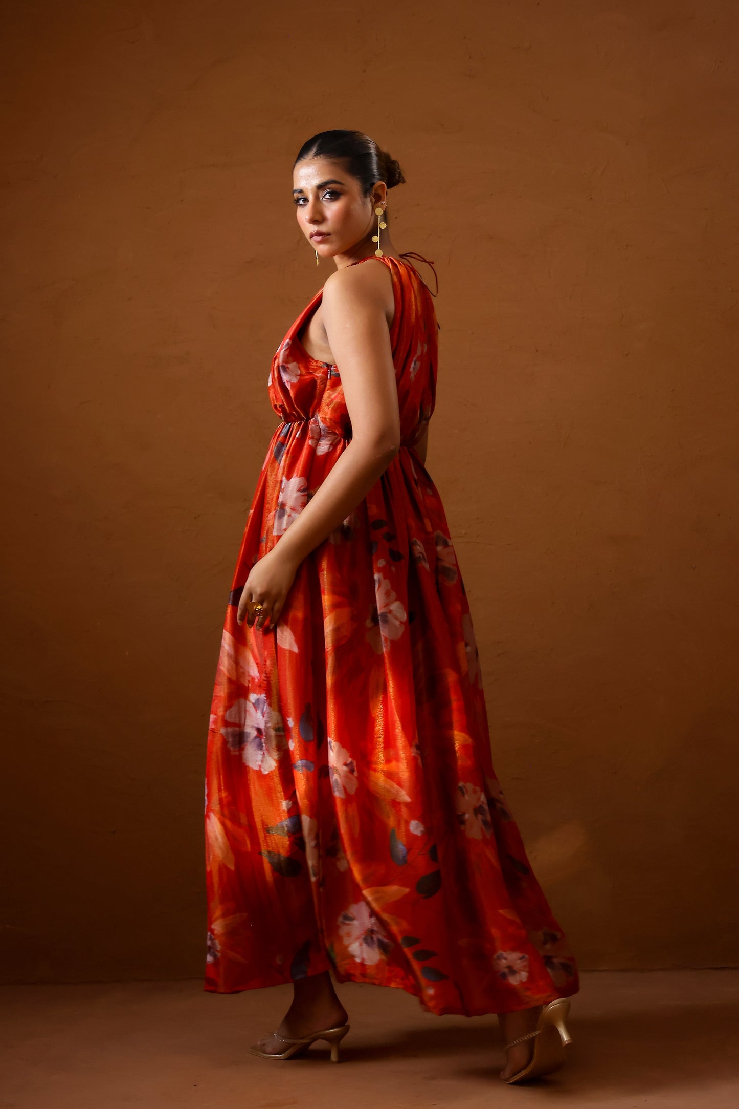 Malabari hand draped gown