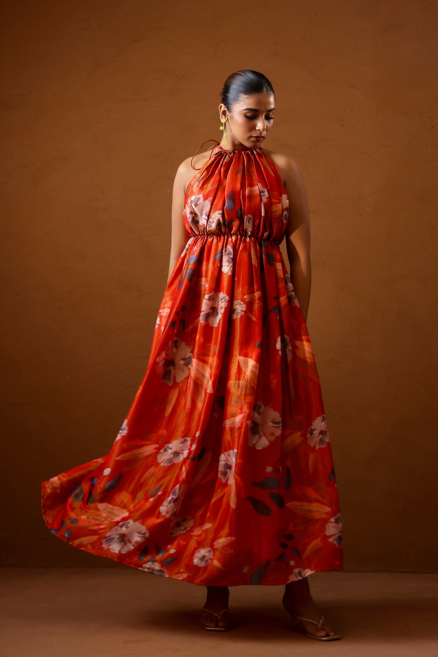 Malabari hand draped gown