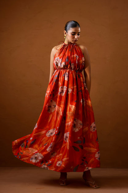 Malabari hand draped gown