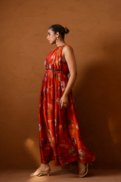 Malabari hand draped gown