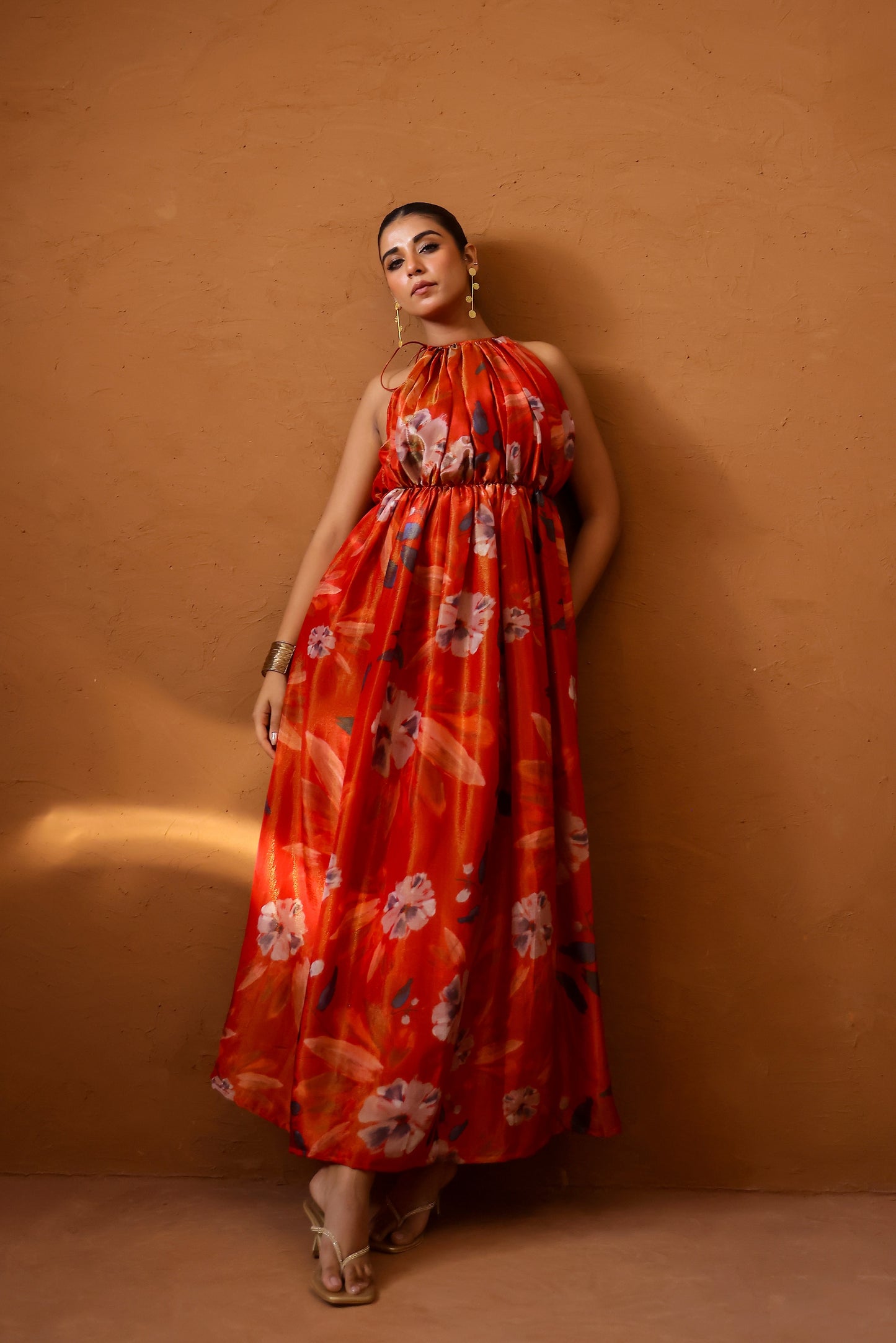 Malabari hand draped gown