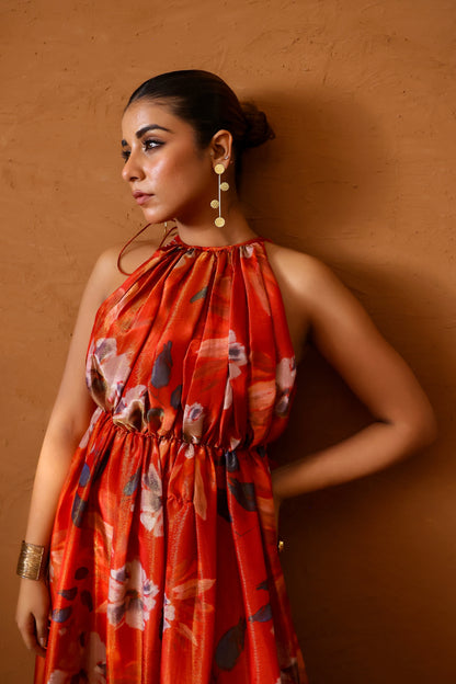 Malabari hand draped gown