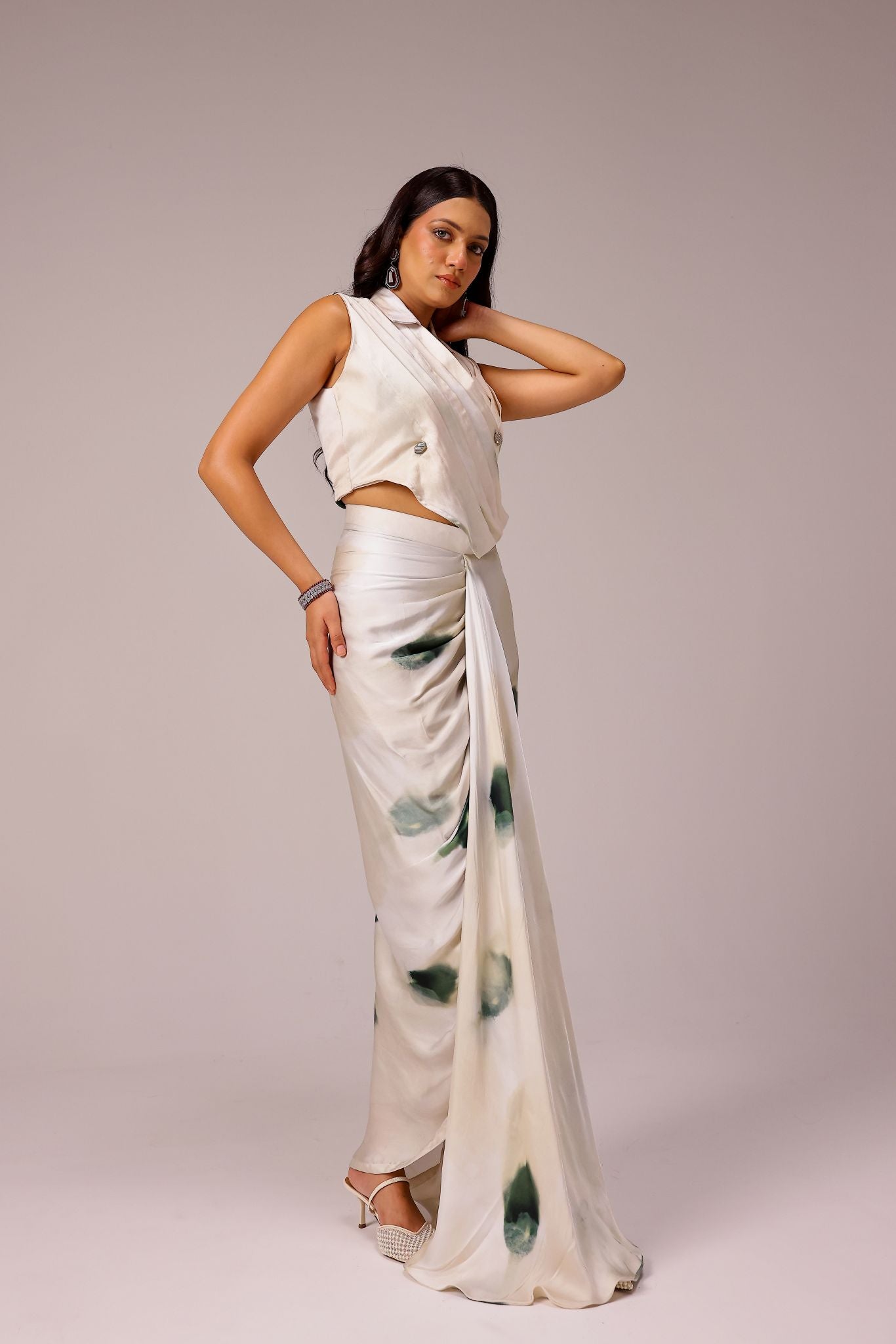 Magnolia Draped Skirt Set