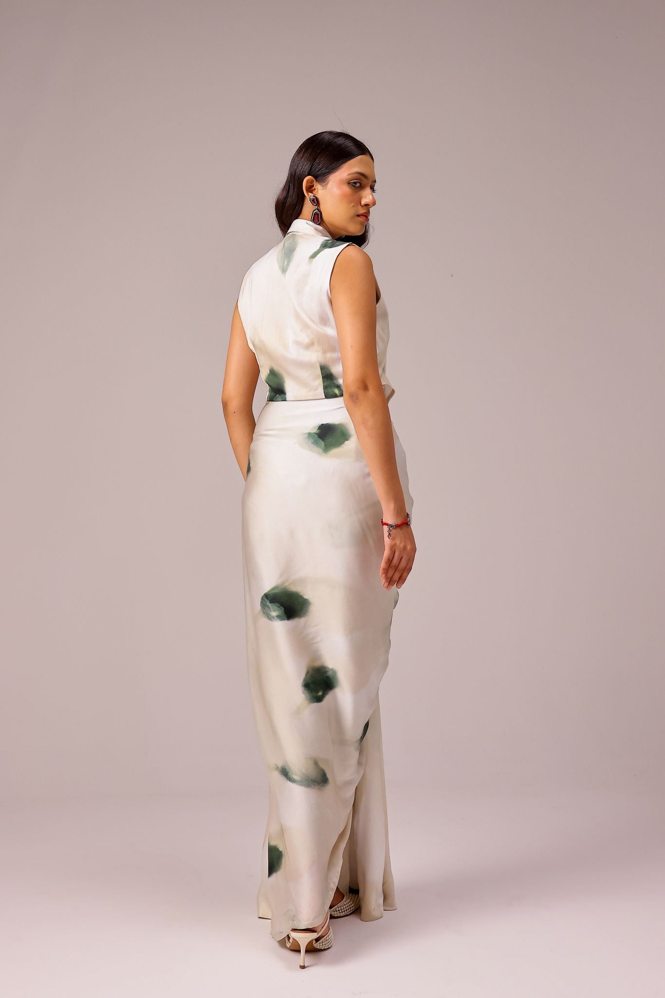 Magnolia Draped Skirt Set
