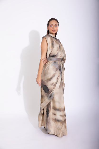 Collar pallu sari