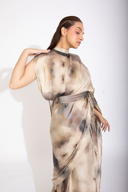 Collar pallu sari