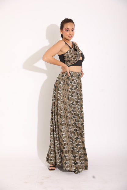 Bustier blouse and Skirt