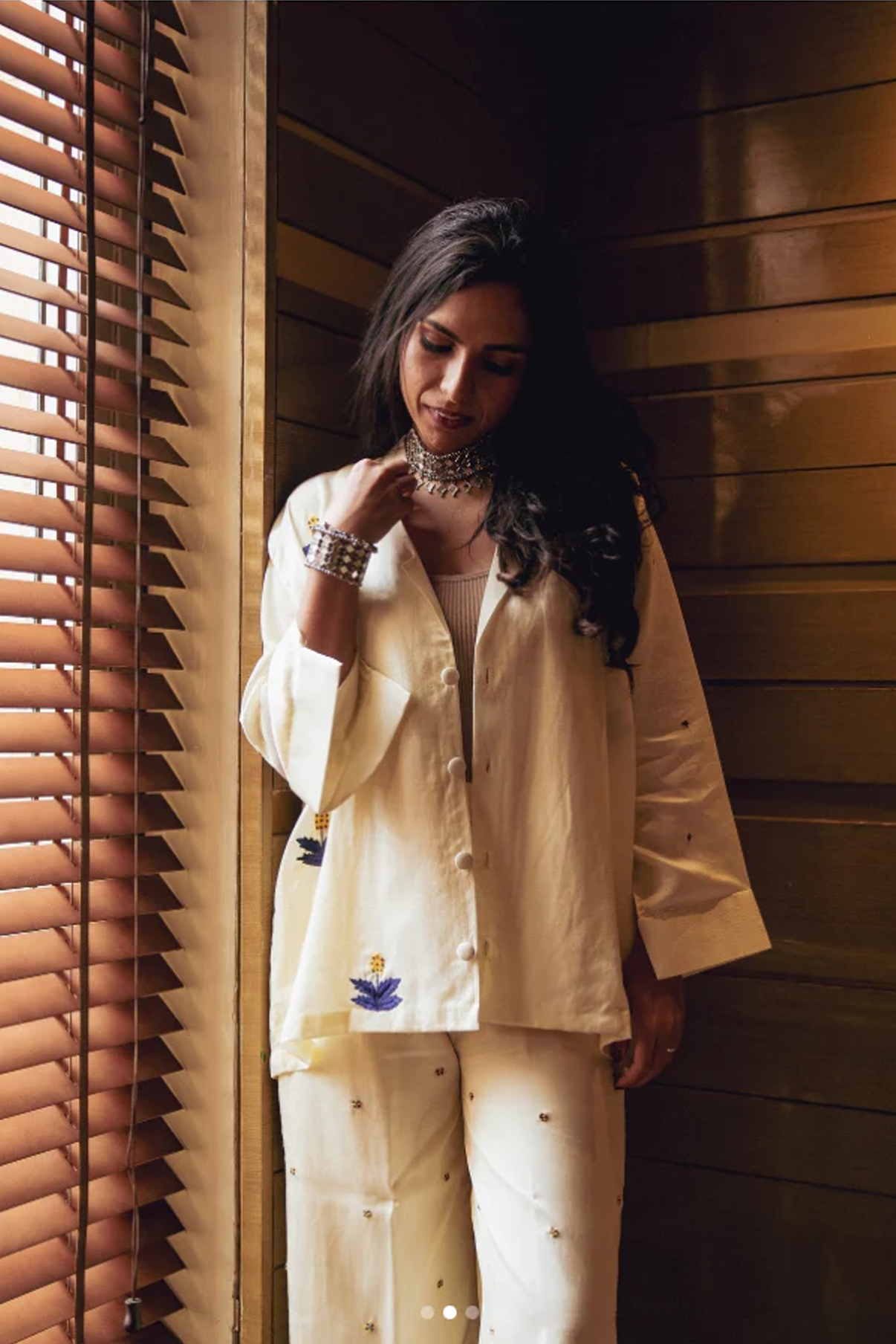 Cobalt drop shoulder co-ord