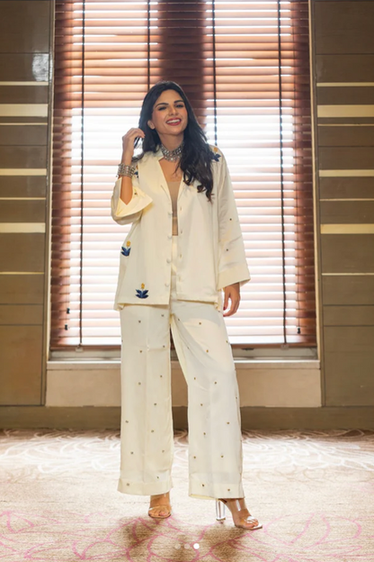 Cobalt drop shoulder co-ord