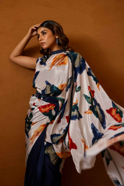 Pardesi collar pallu sari - Studio Surbhi