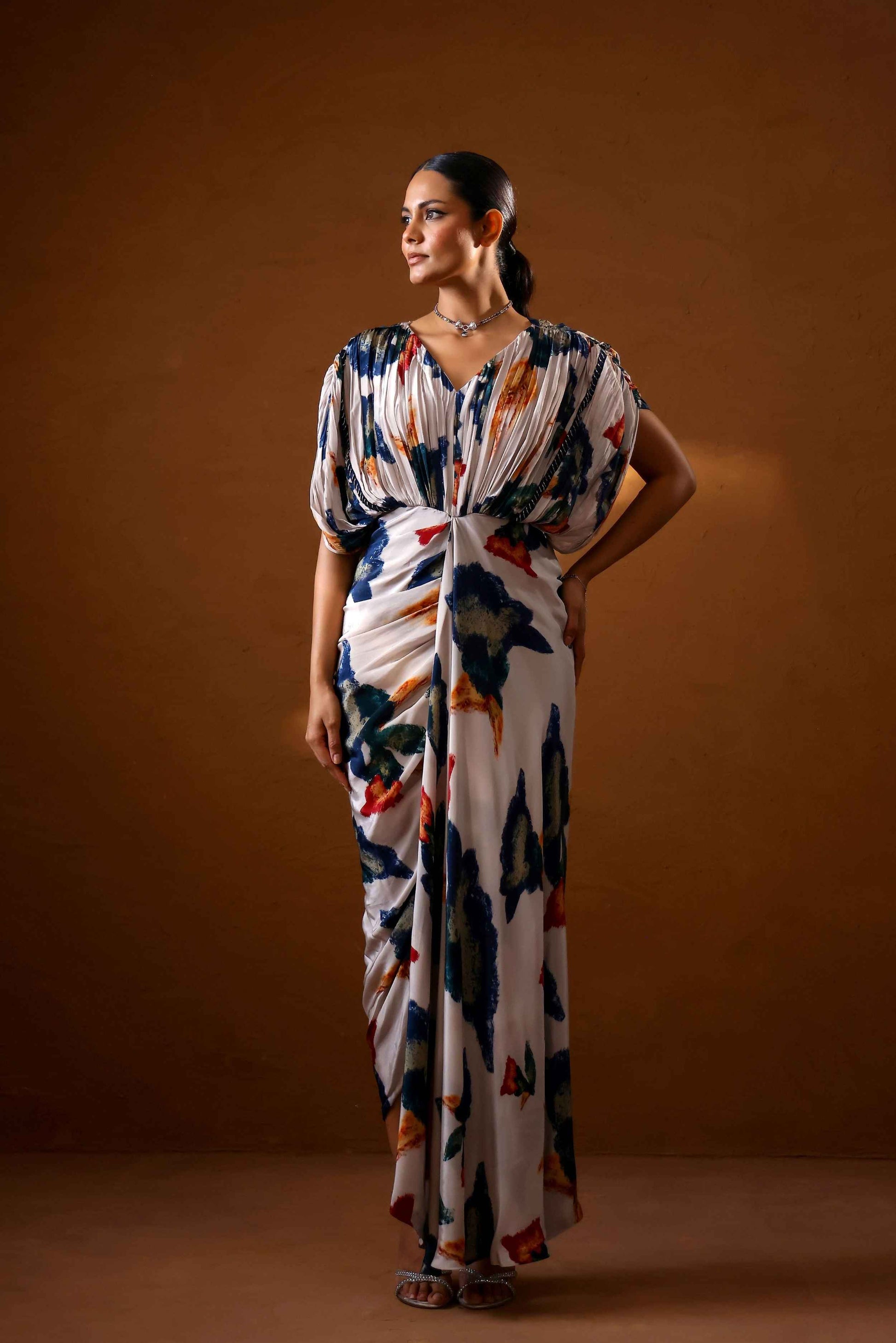 Pardesi Kaftan gown with hand embellishment - Studio Surbhi