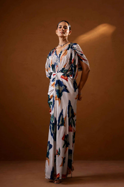 Pardesi Kaftan gown with hand embellishment - Studio Surbhi