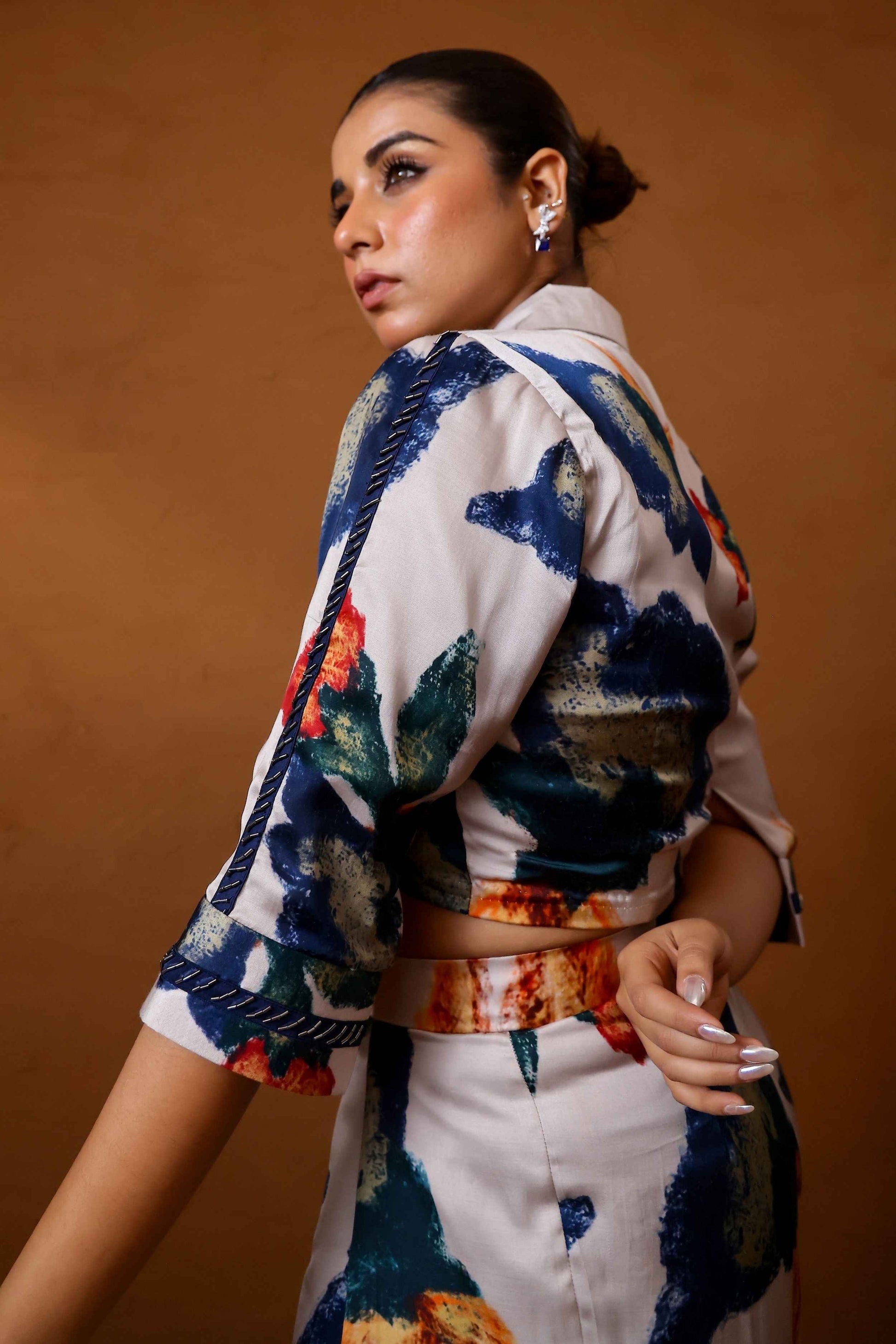 Pardesi shirt paired with pants - Studio Surbhi