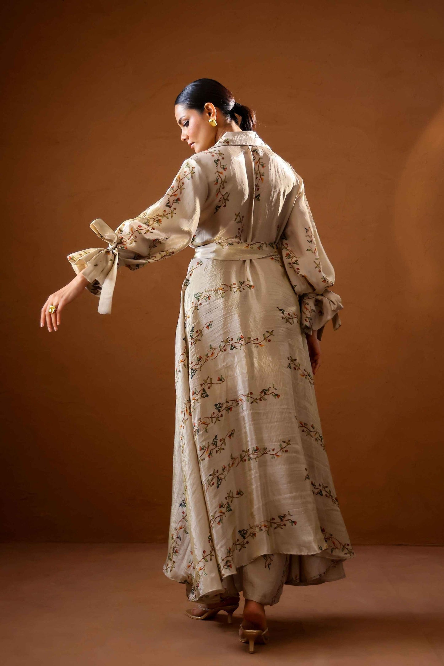 Sepia Trench jacket set - Studio Surbhi