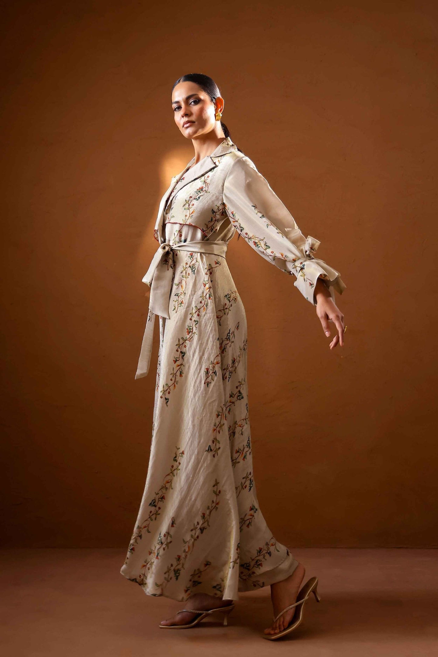 Sepia Trench jacket set - Studio Surbhi