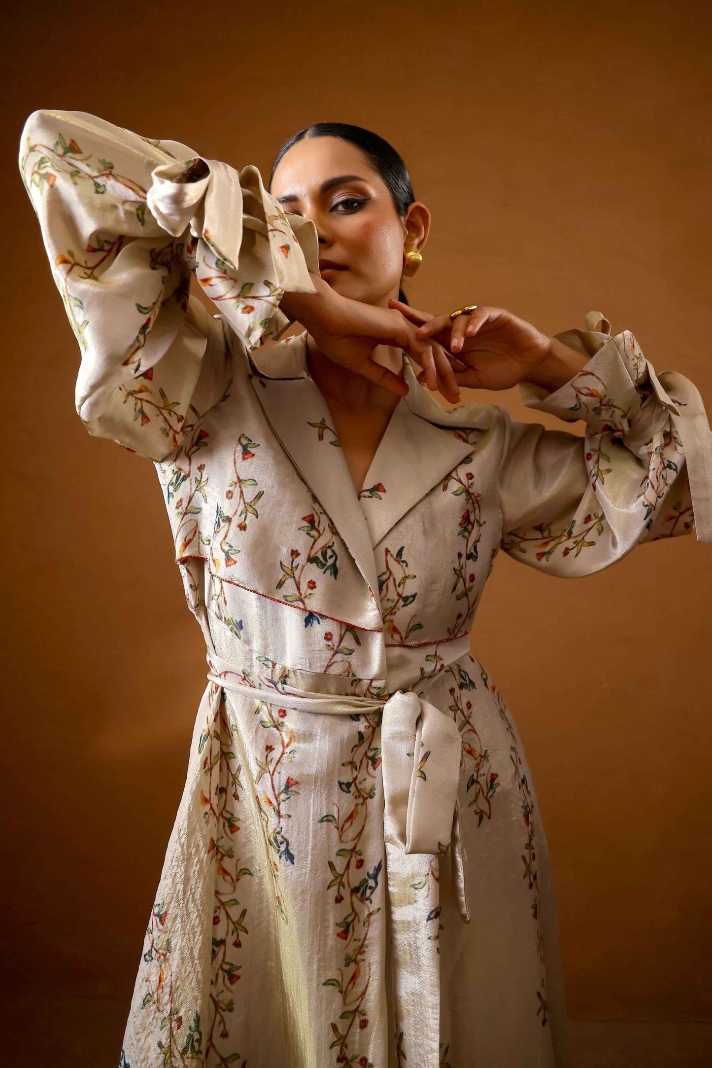Sepia Trench jacket set - Studio Surbhi