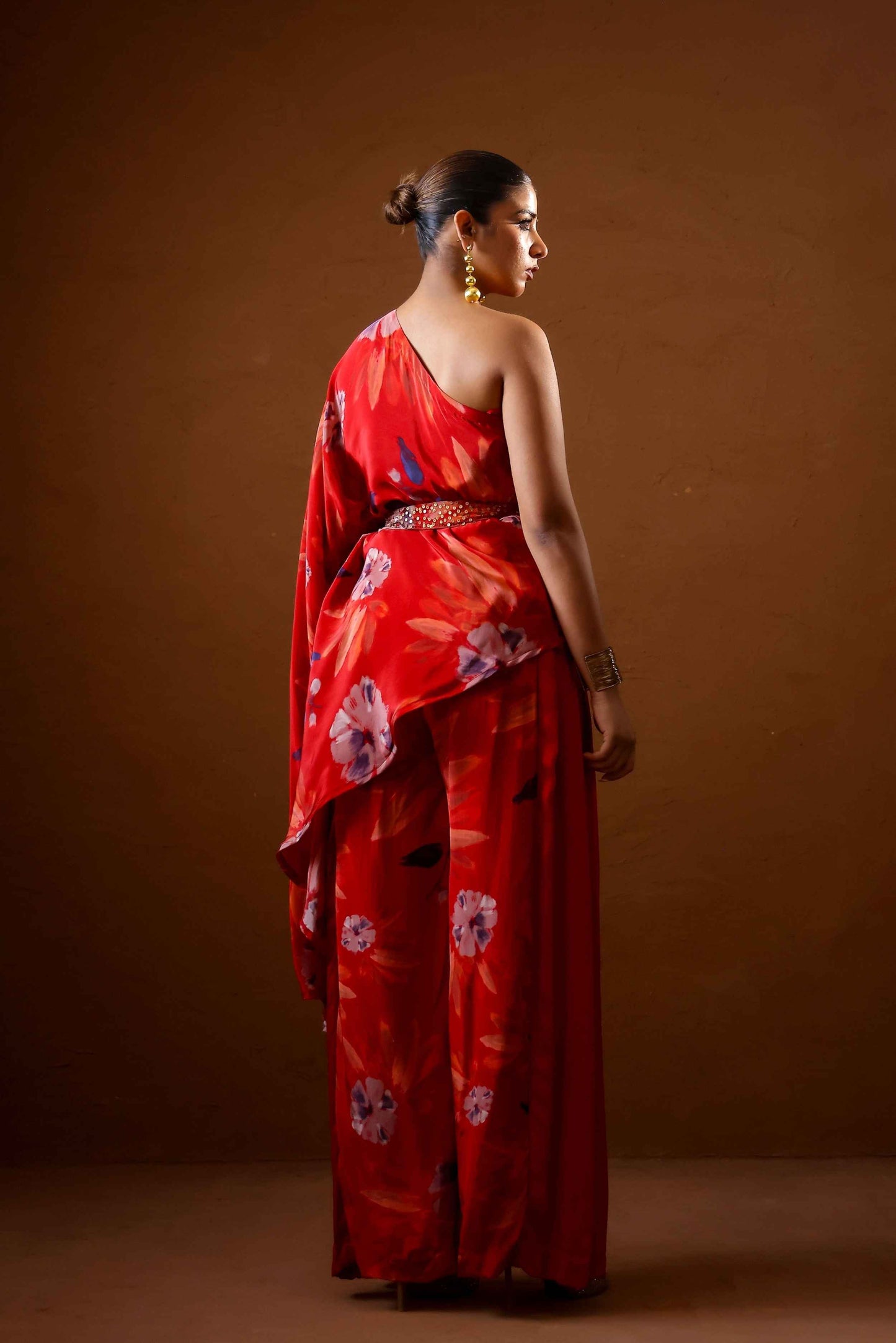 Malabari asymmetric top set - Studio Surbhi