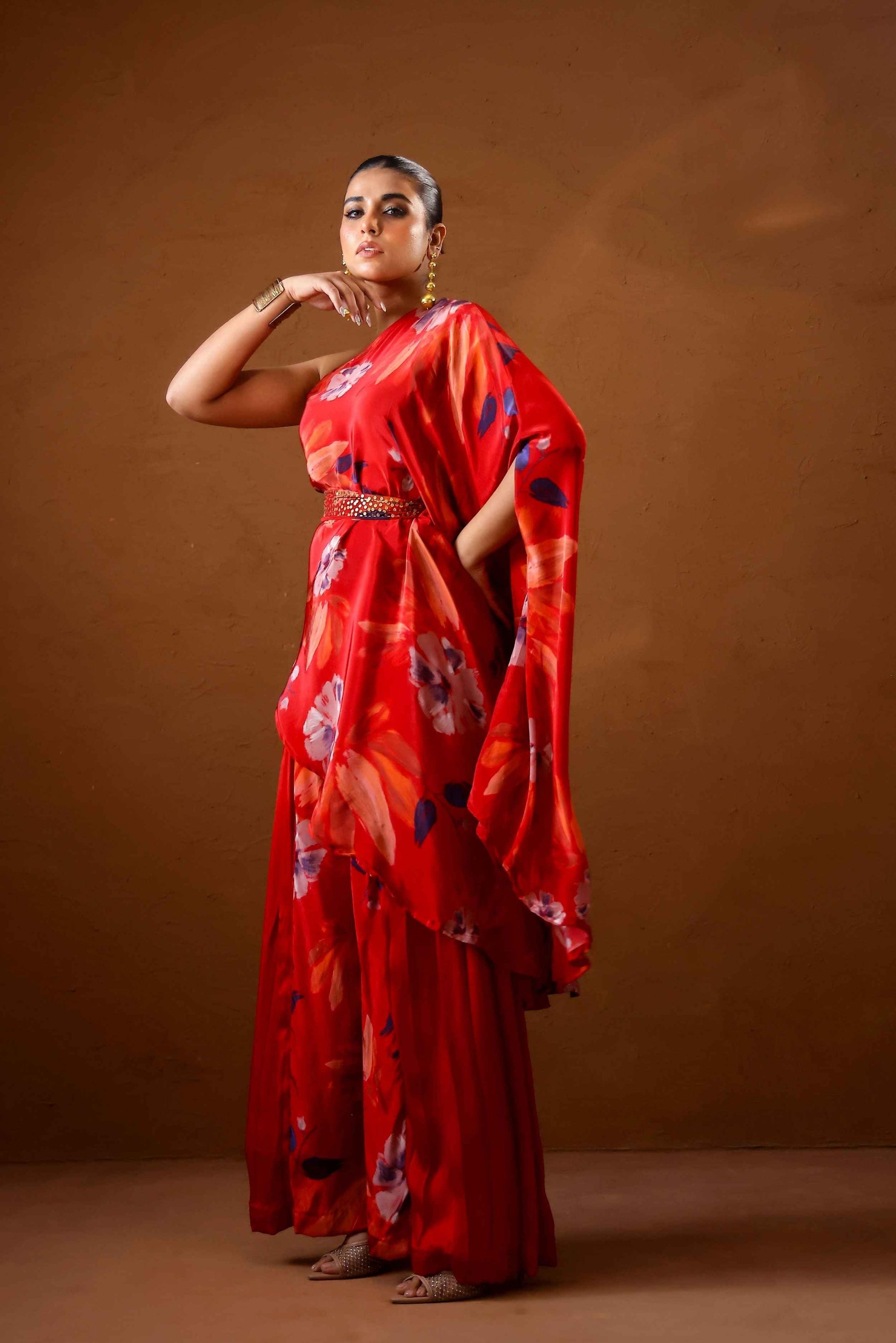 Malabari asymmetric top set - Studio Surbhi