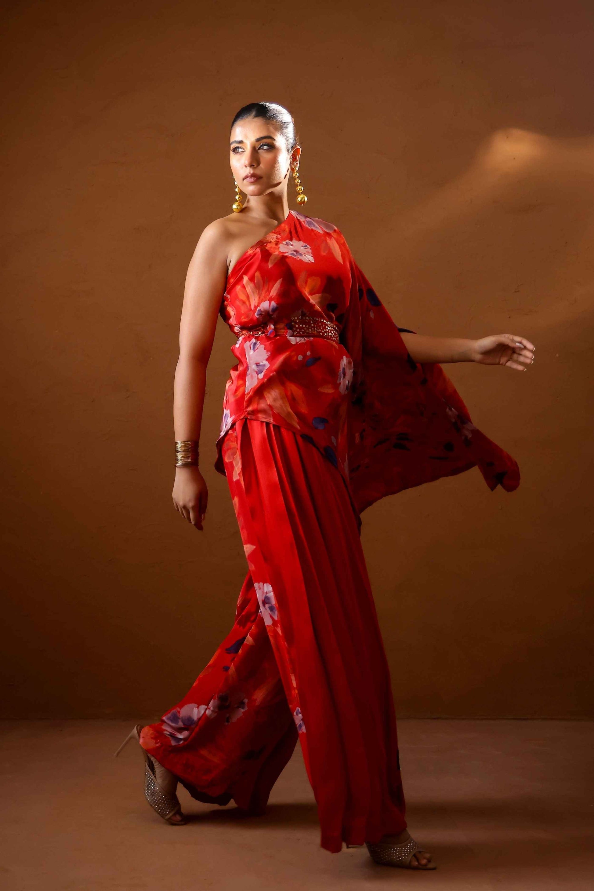 Malabari asymmetric top set - Studio Surbhi