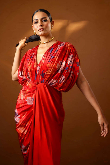 Malabari pluge Kaftan Gown - Studio Surbhi