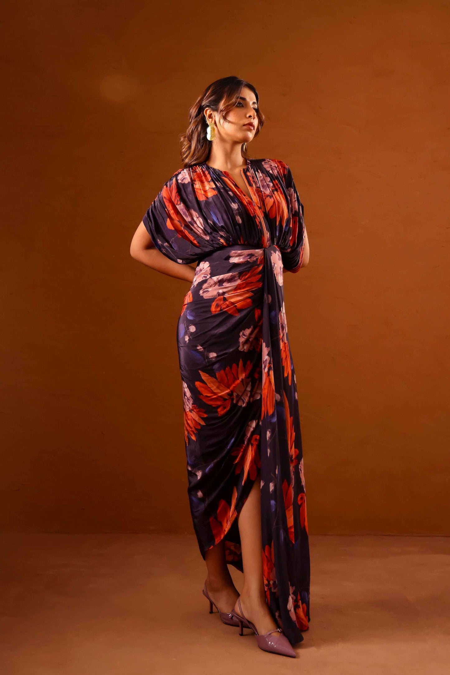 Clavo kaftan gown with front zipper - Studio Surbhi