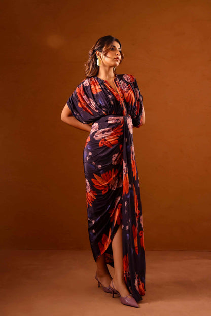 Clavo kaftan gown with front zipper - Studio Surbhi