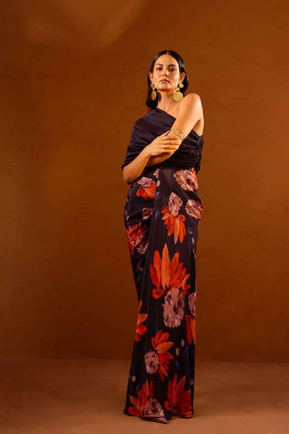 Clavo one-shoulder gown - Studio Surbhi