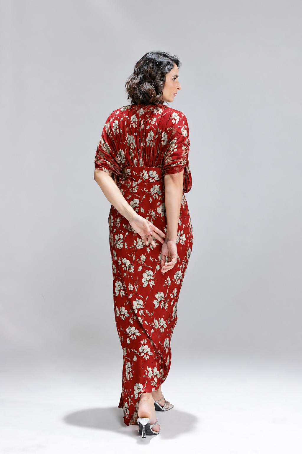 Red Lemons Kaftan Gown