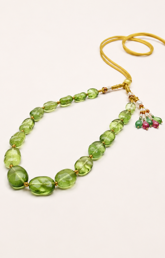 Jade Petal Necklace