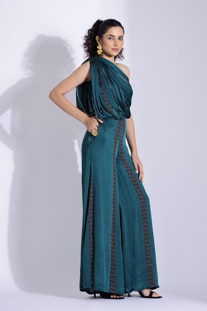 Hand draped Jumpsuit