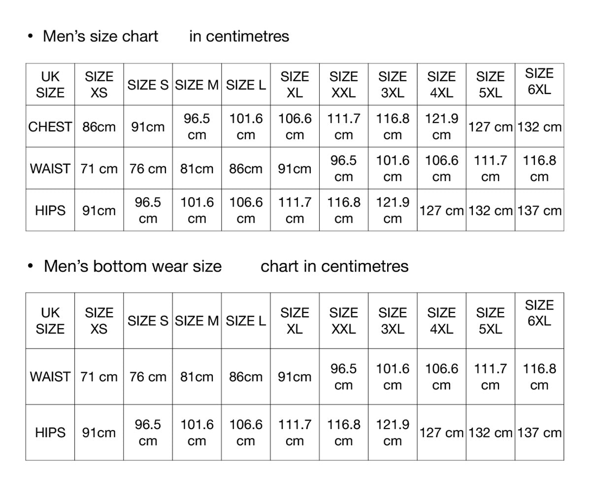 Size Chart Image 1