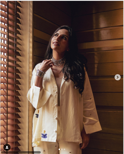 Cobalt drop shoulder co-ord