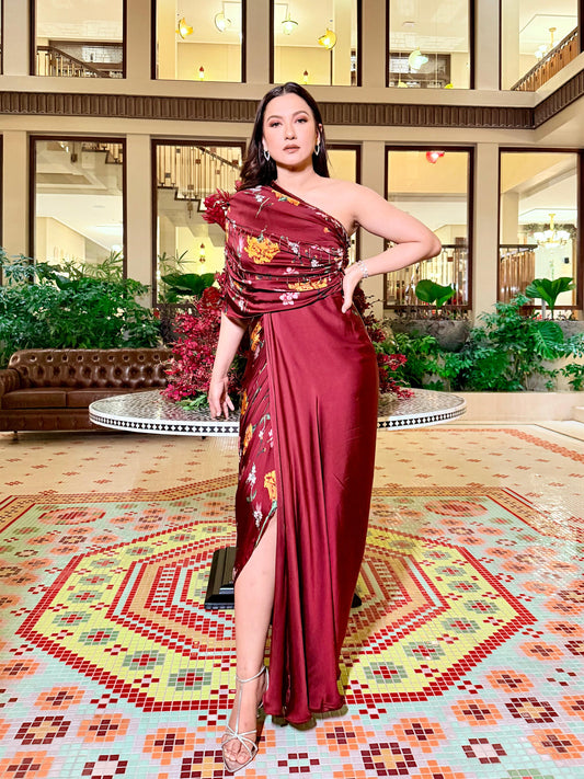 Scarlett One shoulder gown