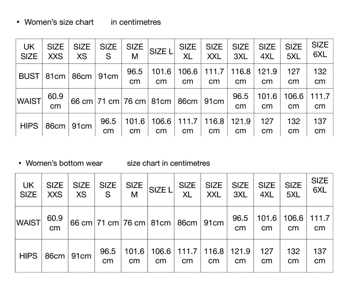 Size Chart Image 1