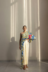 Amalfi one-shoulder top with pants - Studio Surbhi
